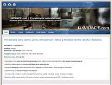 Tablet Screenshot of likvidacie.com